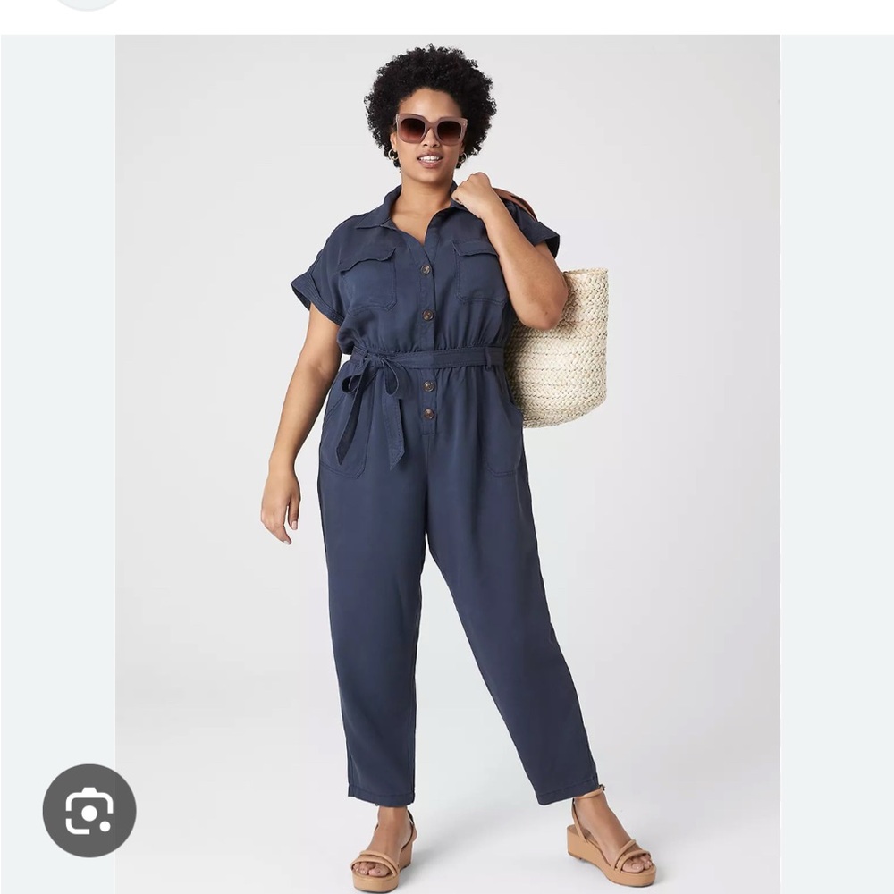 Cap sleeve utility cord jumpsuit